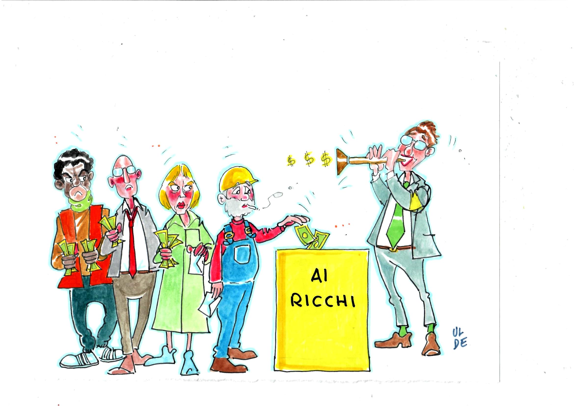 Vignetta "dai poveri ai ricchi"